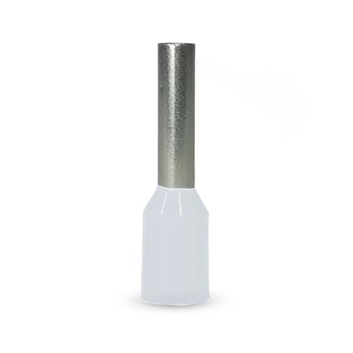 TERMINAL ELÉTRICO PIN TUB DIN 0.5MM2 BRANCO HIT00508-1 C/50