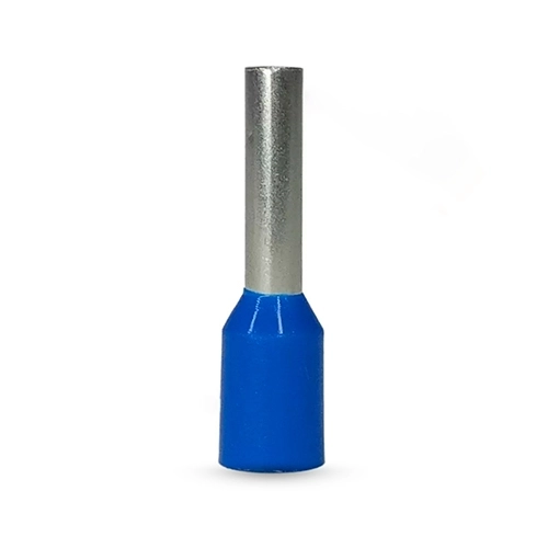 Terminal Elétrico Hellermann HIT02512-1 Pin Tub DIN 2,5mm² Azul C/50 para Instalação