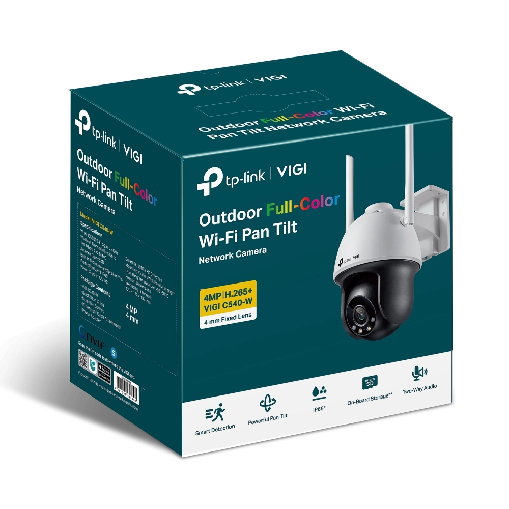 Câmera IP Wi-Fi TP-Link VIGI C540 4MP 4mm Full Color