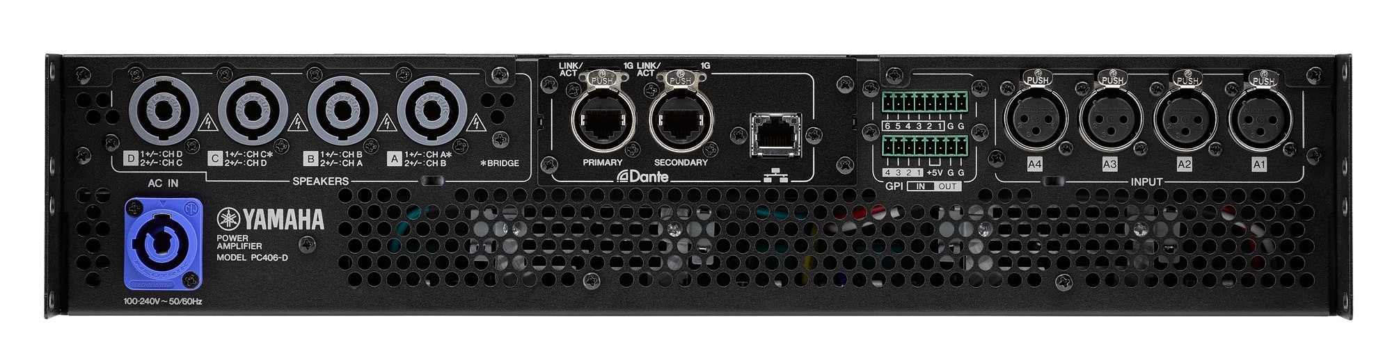AMPLIFICADOR YAMAHA PC406-D 4X600W