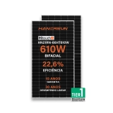 Painel Fotovoltaico Hanersun HN21RN-66HT610W Monocristalino Bifacial (Composite Frame 30mm) para Energia Solar