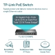 Switch TP-Link SG1210MPE 10 Portas 10/100/1000 + 8 Portas PoE+ para Redes Corporativas