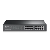 Switch TP-Link SG1016PE 16 Portas 10/100/1000 + 8 Portas PoE + Mesa para Redes Corporativas