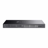 Switch TP-Link ES220GMP 18 Portas 10/100/1000 16 Portas PoE+ 2 Portas SFP para Redes Corporativas