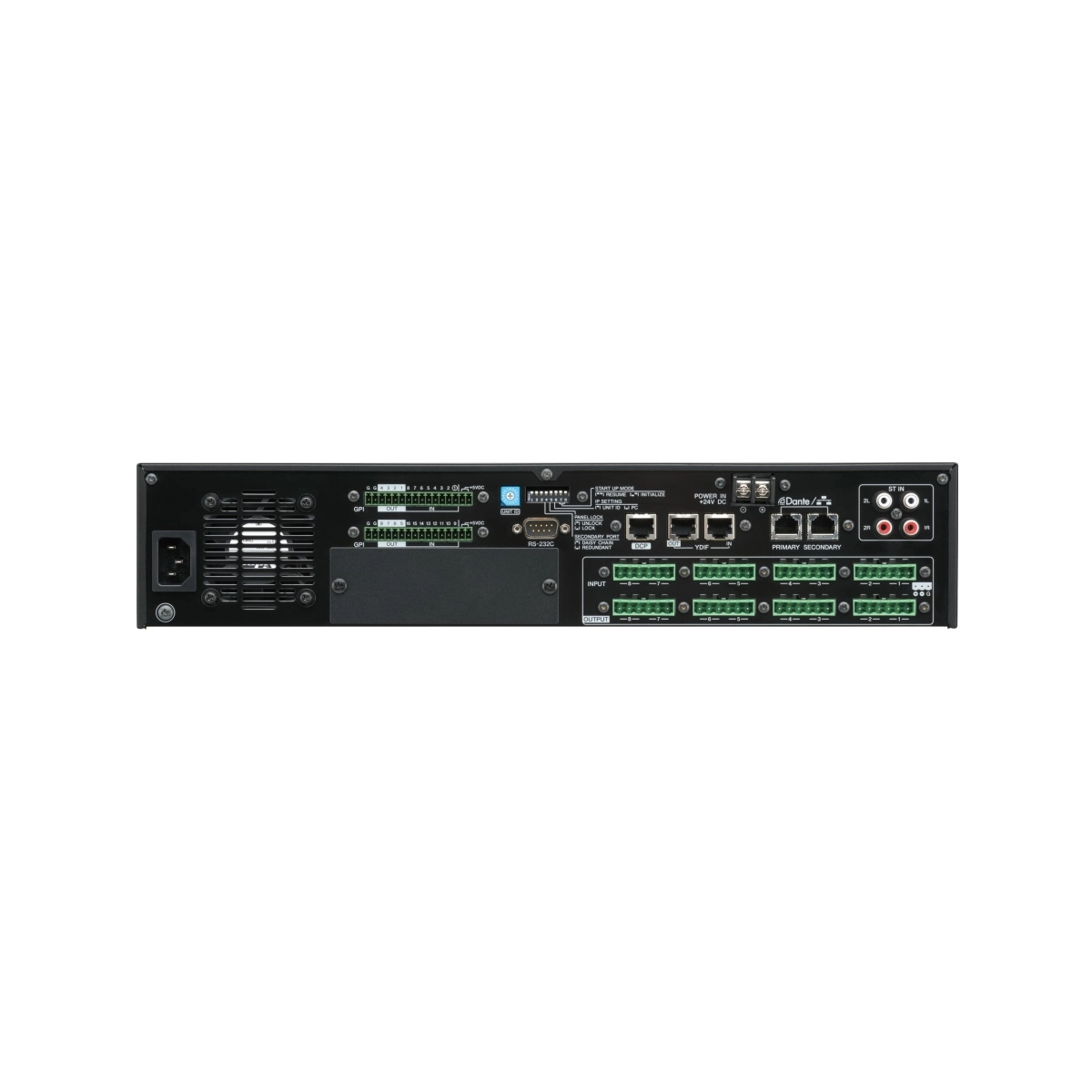 PROCESSADOR DE ÁUDIO MULTICANAIS YAMAHA MTX5-D COM INTERFACE DE CONTROLE AVANÇADA