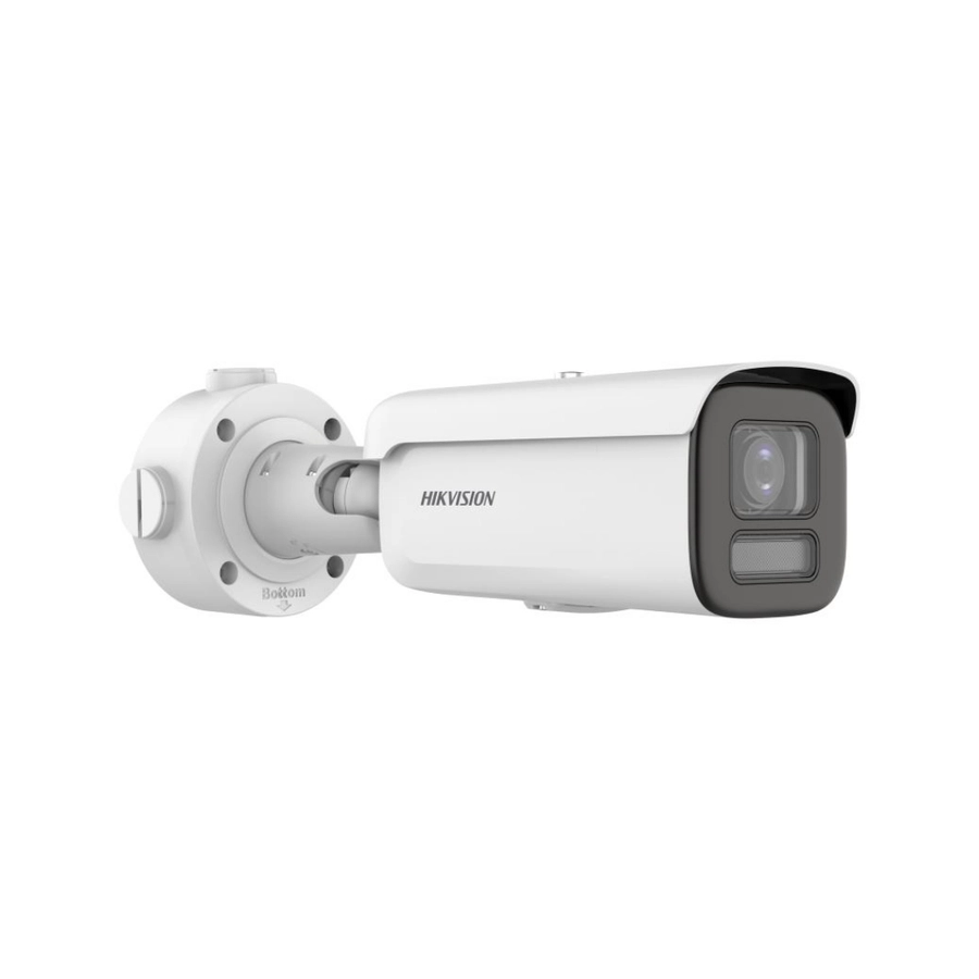 Câmera IP PoE Bullet Hikvision DS-2CD3667G3-LIZSUY/SL 6MP AcuSense ColorVu Lente Motorizada 2.7-13.5mm IR 60m IP67 IK10