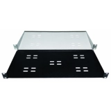 Bandeja 1U X 300mm 2 Pontos de Fixação Ventilada Preta (Ma) para Projetos Profissionais