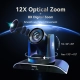 *CAMERA PTZ PARA VIDEOCONFERENCIA 4K ZOOM 30X AUTO TRACKING (VHD630A-4K) TENVEO.