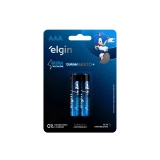 PILHA ULTRA ALCALINA ELGIN AAA BLISTER COM 2.