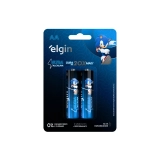 PILHA ULTRA ALCALINA ELGIN AA BLISTTER COM 2