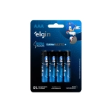 PILHA ULTRA ALCALINA ELGIN AAA BLISTTER COM 8