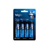 PILHA ULTRA ALCALINA ELGIN AA BLISTER COM 8.