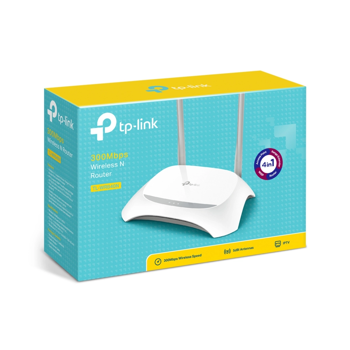 ROTEADOR WIRELESS N 300 MBPS COM ANTENA EXTERNA TL-WR840N W TP-LINK