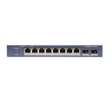 Switch Hikvision DS-3E1510P-SI-8P2F Gerenciavel 8 Portas GE PoE RJ45 + 2 Portas Fibra Óptica para Redes Corporativas