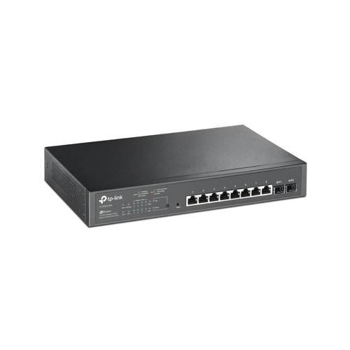 Switch TP-Link SG2210MP 10 Portas 8 Portas Gigabit PoE+ e 2 Slots SFP V5 para Redes Corporativas