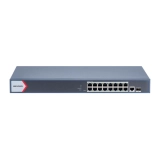 Switch Hikvision DS-3E1518P-EI/M Gerenciavel 16 Portas GE PoE RJ45 + 1 Porta GE RJ45 + 1 Porta Fibra Óptica para Redes Corporativas