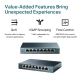 Switch TP-Link SG108 8 Portas 10/100/1000 V9.40 para Redes Corporativas