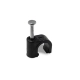 FIXA FIO STORM 7MM RG59 PRETO COM 100 UNIDADES PARA CABO COAXIAL