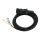 CABO DE FORÇA INOVANCE S6-L-M011-3.0-T-INT PARA SERVO MOTOR SEM FREIO 3M FLEXÍVEL