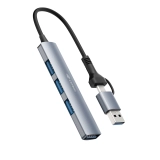 HUB USB-C 4 PORTAS 3.0 USB HU-C500GY C3T