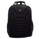 MOCHILA EXECUTIVA SL04021 EM POLIESTER PRETO CABO DE AÇO