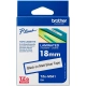 FITA PARA ROTULADOR BROTHER TZESM941 18MM PRETO SOBRE PRATA FOSCO