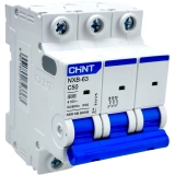 DISJUNTOR 3 POLOS 50A CURVA C G NXB-63 3P C50(R) CHINT (DJ350)