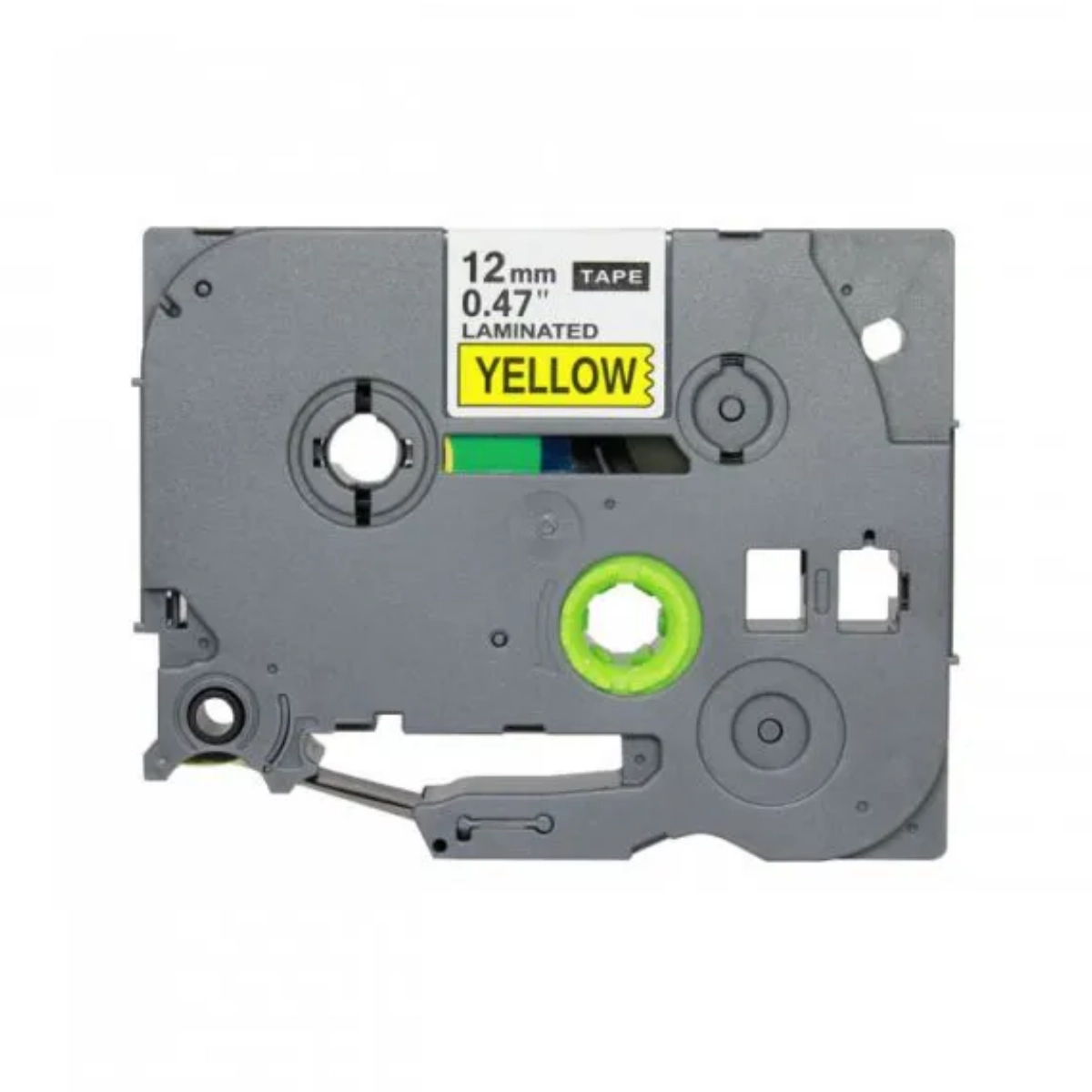 FITA PARA ROTULADOR BROTHER TZE631 12MM PRETO SOBRE AMARELO 1 UNIDADE