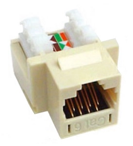JACK RJ 45 CAT 6 BEGE MAXI TELECOM