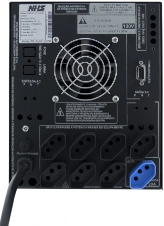 NOBREAK NHS PREMIUM GII 1500VA COM 1 BAT. ESTACIONÁRIA DE 58AH SAÍDA 110V