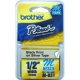 FITA PARA ROTULAROR BROTHER M931 12MM PRETO SOBRE PRATA