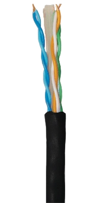 CABO LAN U/UTP CAT6 CM 4X23AWG EXTERNO PRETO PRYSMIAN