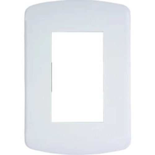 PLACA 4 X 2 INJETEL 3 POSIÇÕES +  SUPORTE MODULAR BRANCO ACQUA