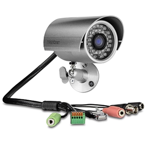 Câmera IP PoE Bullet TRENDnet TV-IP302PI 1.0MP 4.2mm