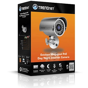 Câmera IP PoE Bullet TRENDnet TV-IP302PI 1.0MP 4.2mm